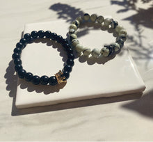 Load image into Gallery viewer, Dendritic Jasper Long Distance Bracelet Set