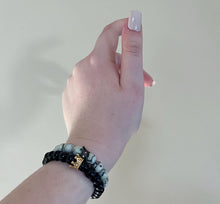 Load image into Gallery viewer, Dendritic Jasper Long Distance Bracelet Set