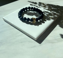 Load image into Gallery viewer, Red Lava Long Distance Bracelet Set