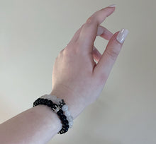 Load image into Gallery viewer, Snowy Night Long Distance Bracelet Set