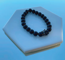 Load image into Gallery viewer, Black Crystal Long Distance Bracelet Set
