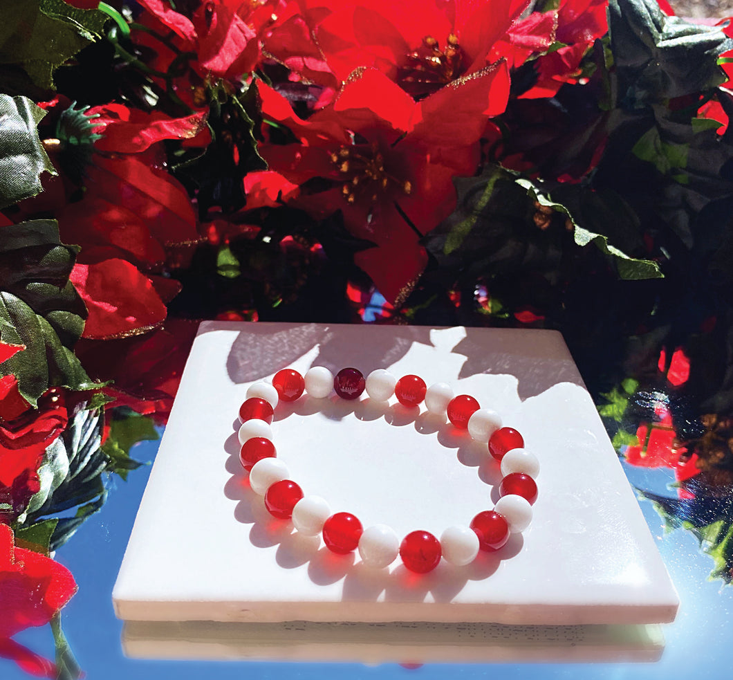 Christmas Candy Cane Bracelet