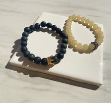 Load image into Gallery viewer, Sand Stone Long Distance Bracelet Set
